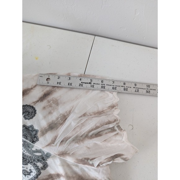 Catherine's Women's Blouse 4X Beige Taupe Studded Southwestern - Picture 8 of 8